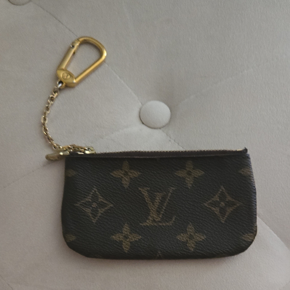 Louis Vuitton Black and Gold Monogram Pouch